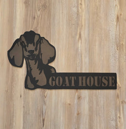 Nubian Goat Metal Wall Art