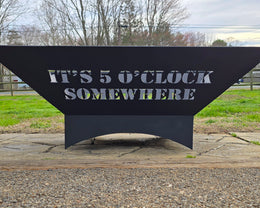 Custom Text | Fire Pit Side Design
