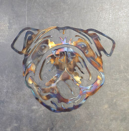Bulldog Metal Wall Art