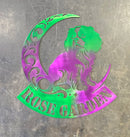 Cavalier King Charles "On The Moon" Metal Art