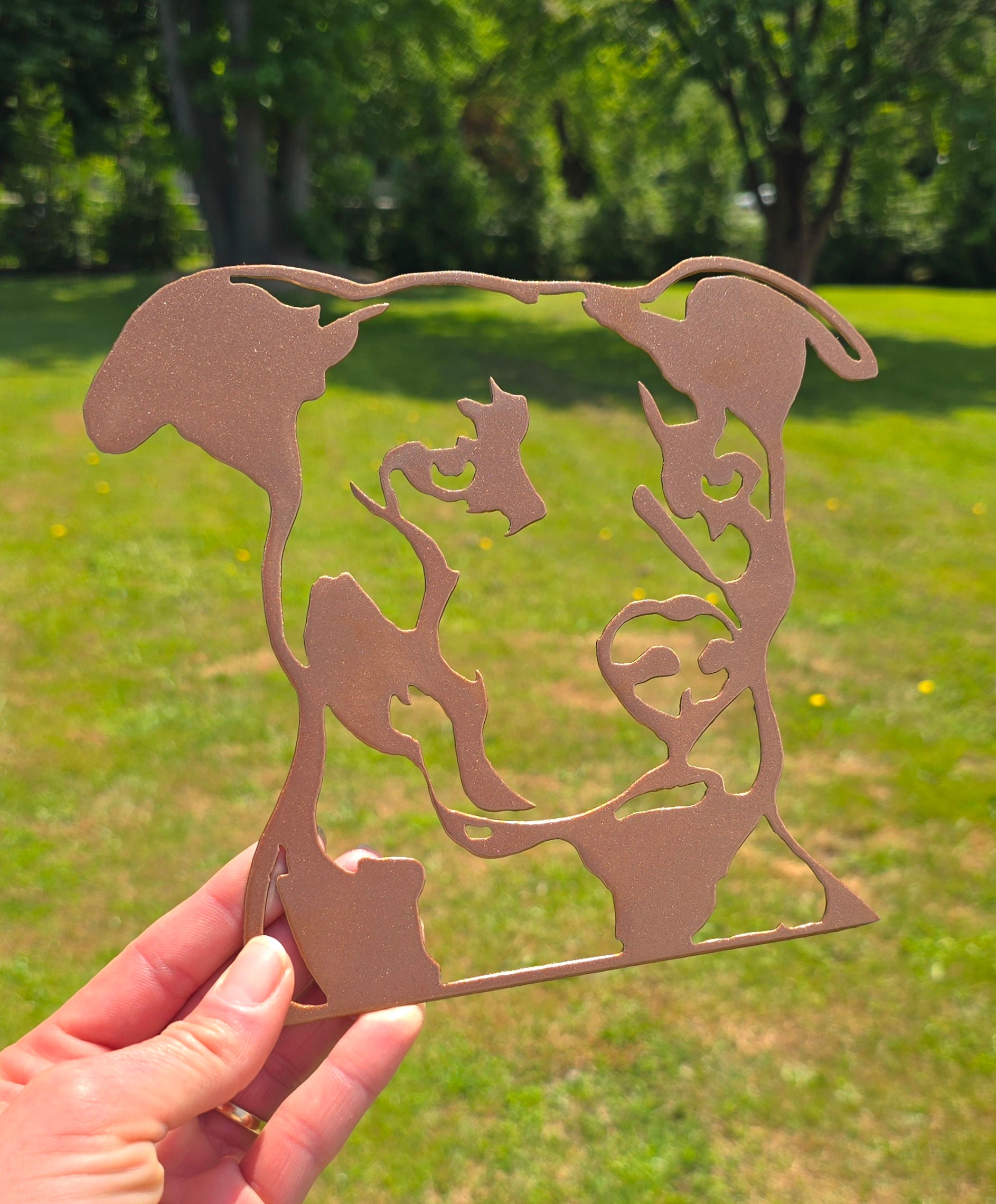 Pitbull #1 Metal Art