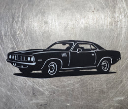 1973 Barracuda Metal Wall Art