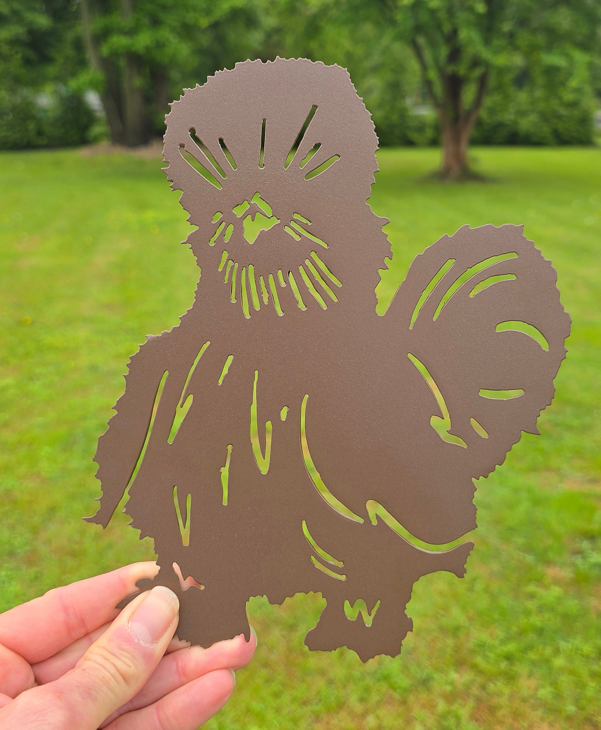 Silkie Chicken Metal Art