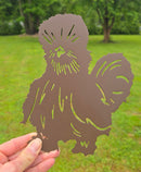 Silkie Chicken Metal Art