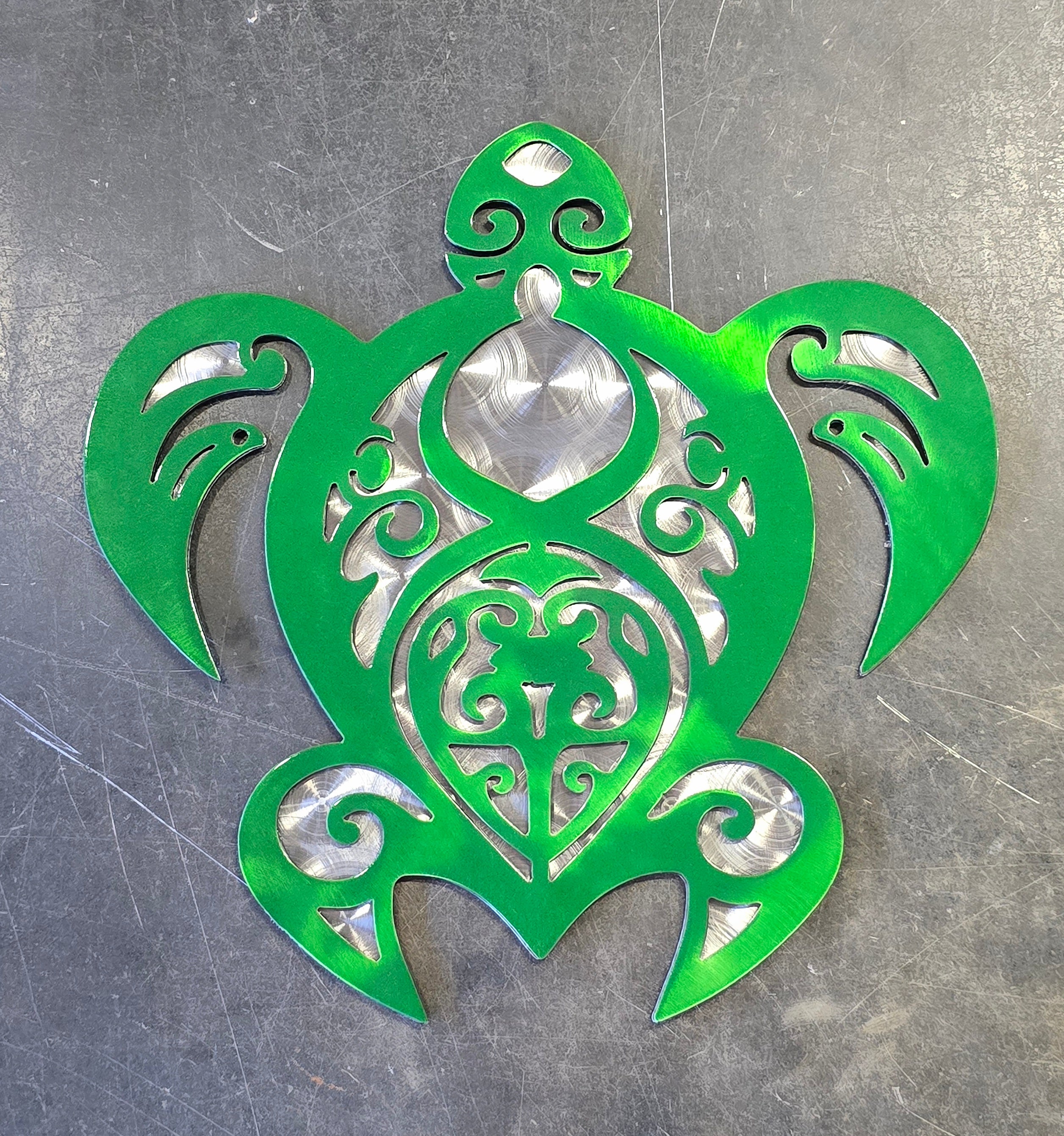 Sea Turtle Metal Art