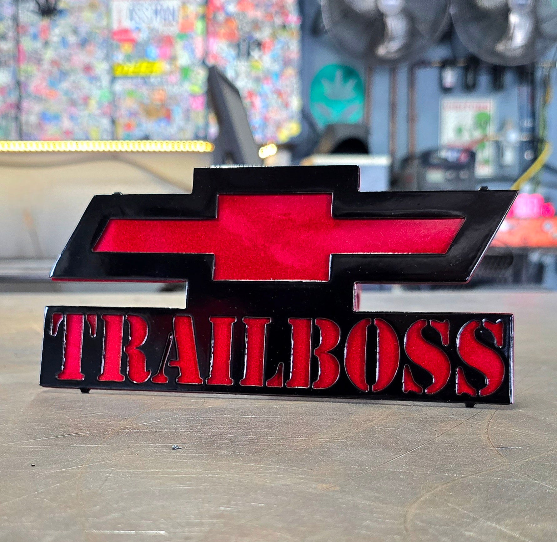 Chevy Trail Boss Logo Hitch Cover