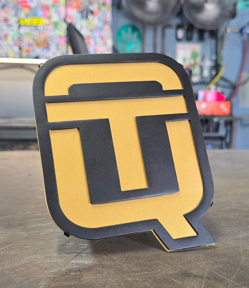 Matte Black & Gold Metallic