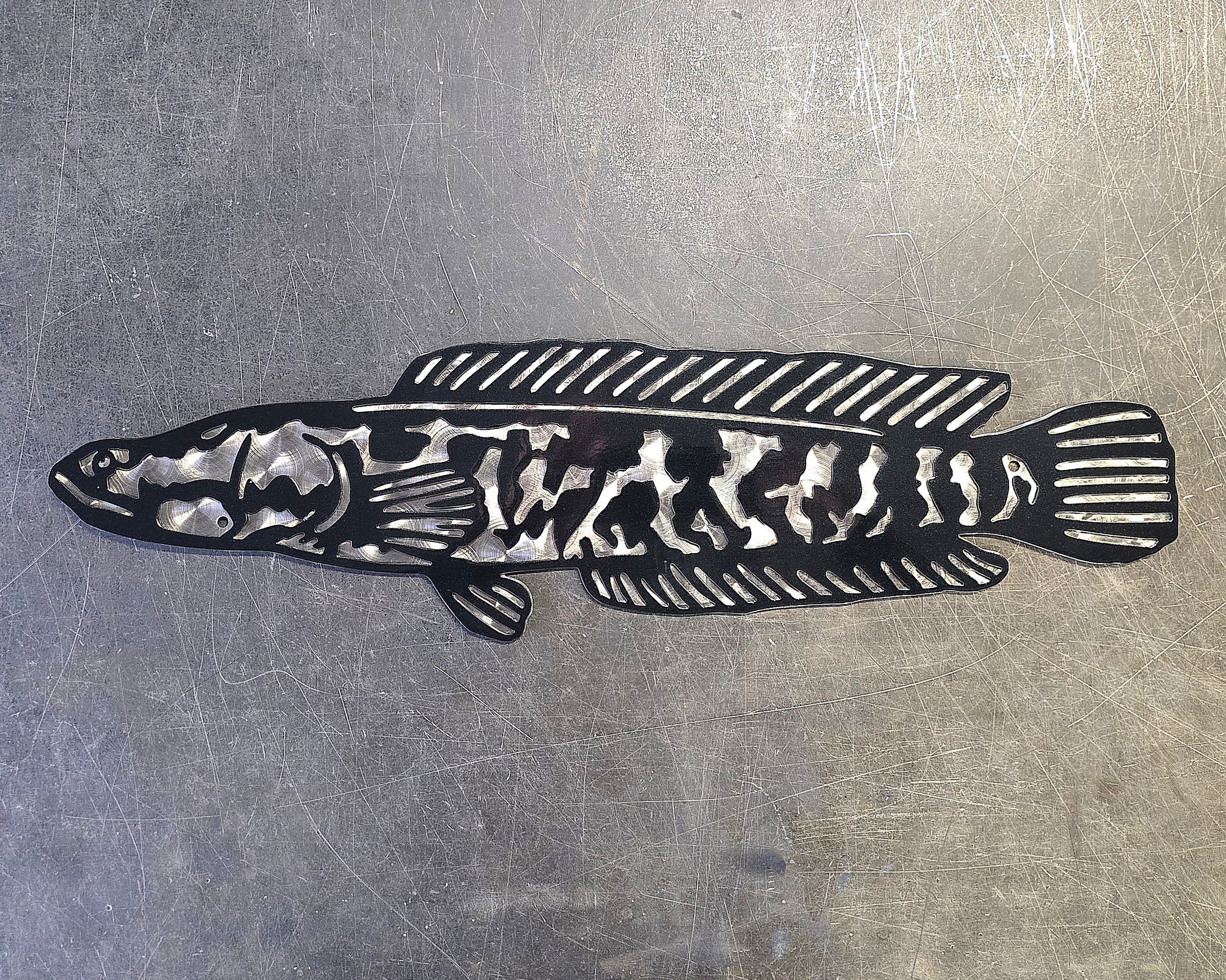 Northern Snakehead #2 Metal Art