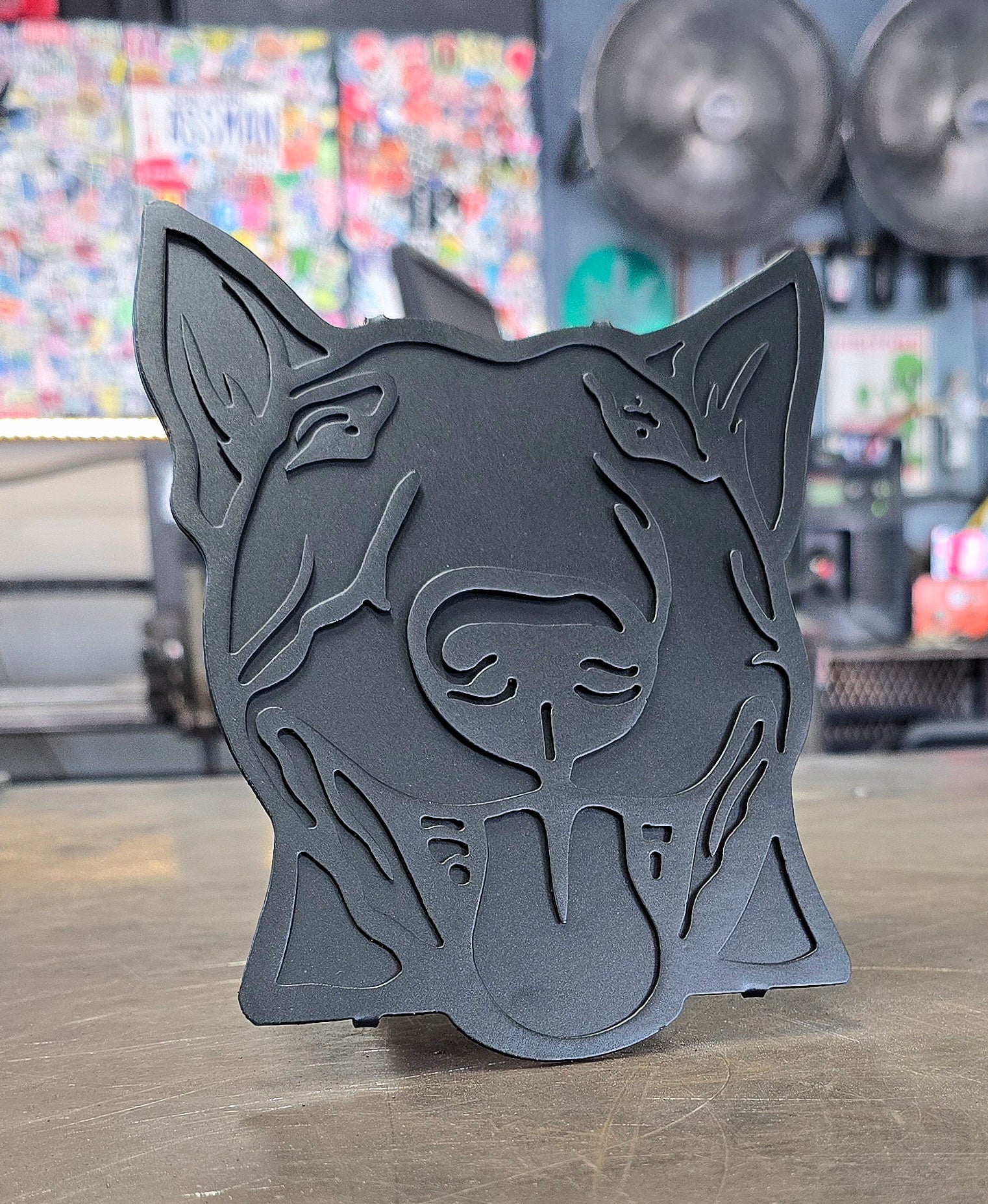 Bull Terrier Metal Hitch Cover #3