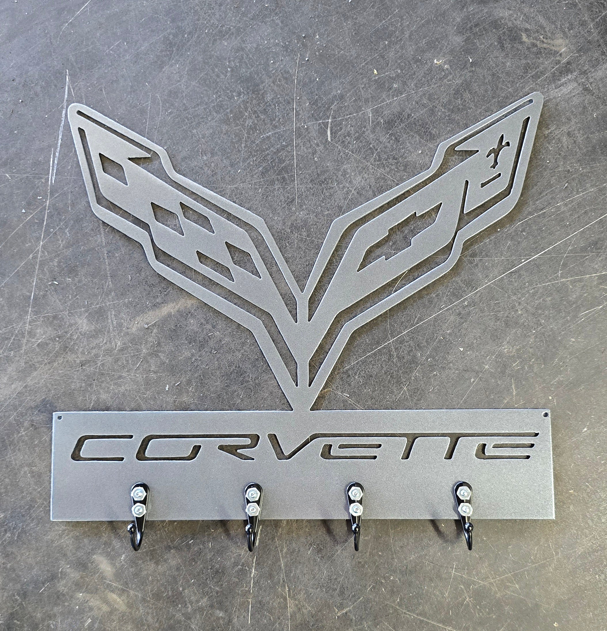 Corvette C7 Key & Leash Hanger | Garage Decor