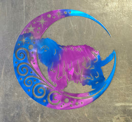 Bergamasco Moon Metal Wall Art