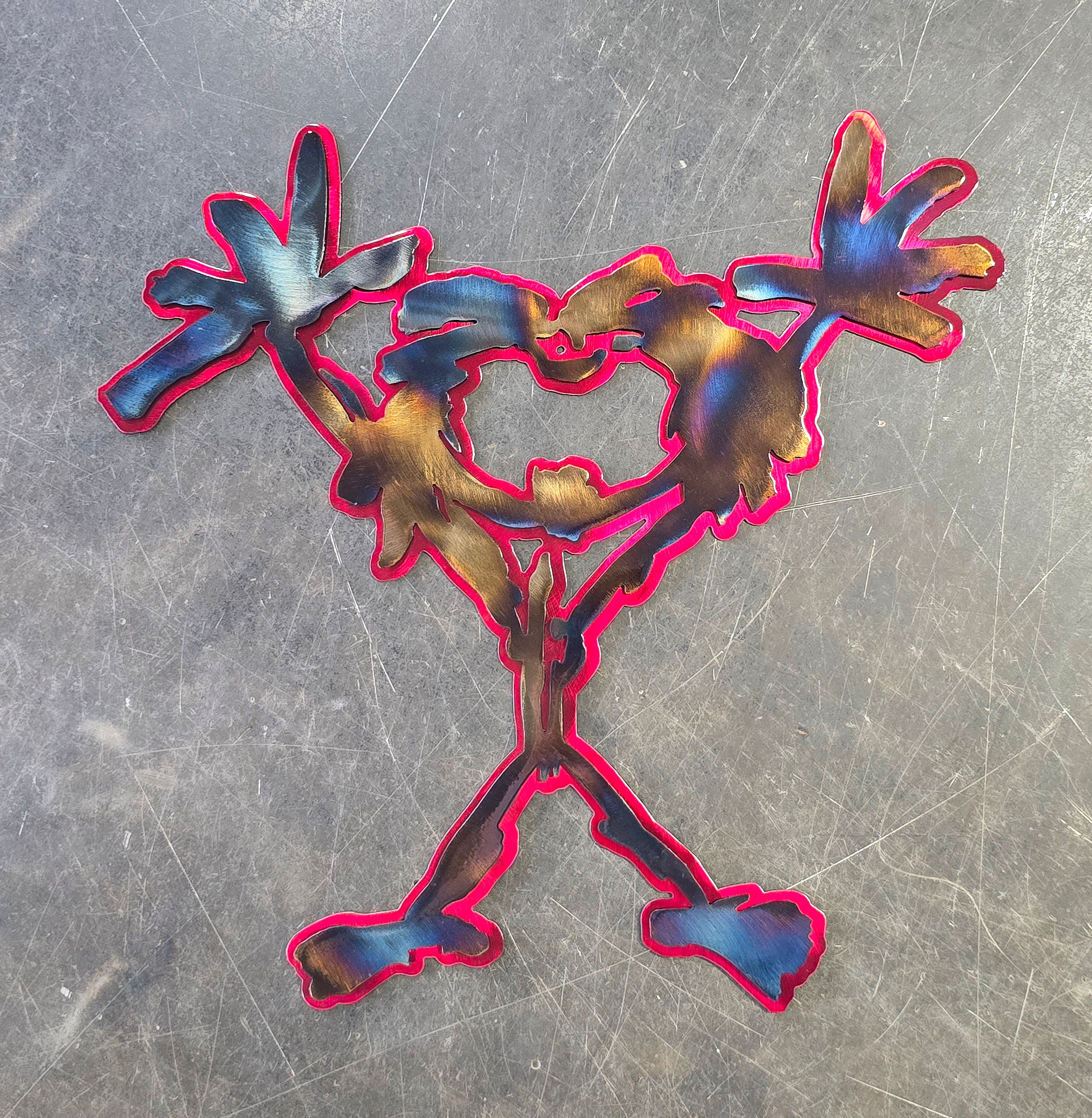 Pearl Jam "Stickman" Metal Art