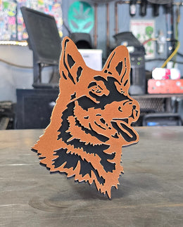 German Shepherd Metal Hitch Cover