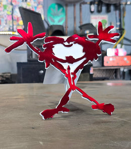 Pearl Jam Stickman Metal Hitch Cover made from powder coated steel