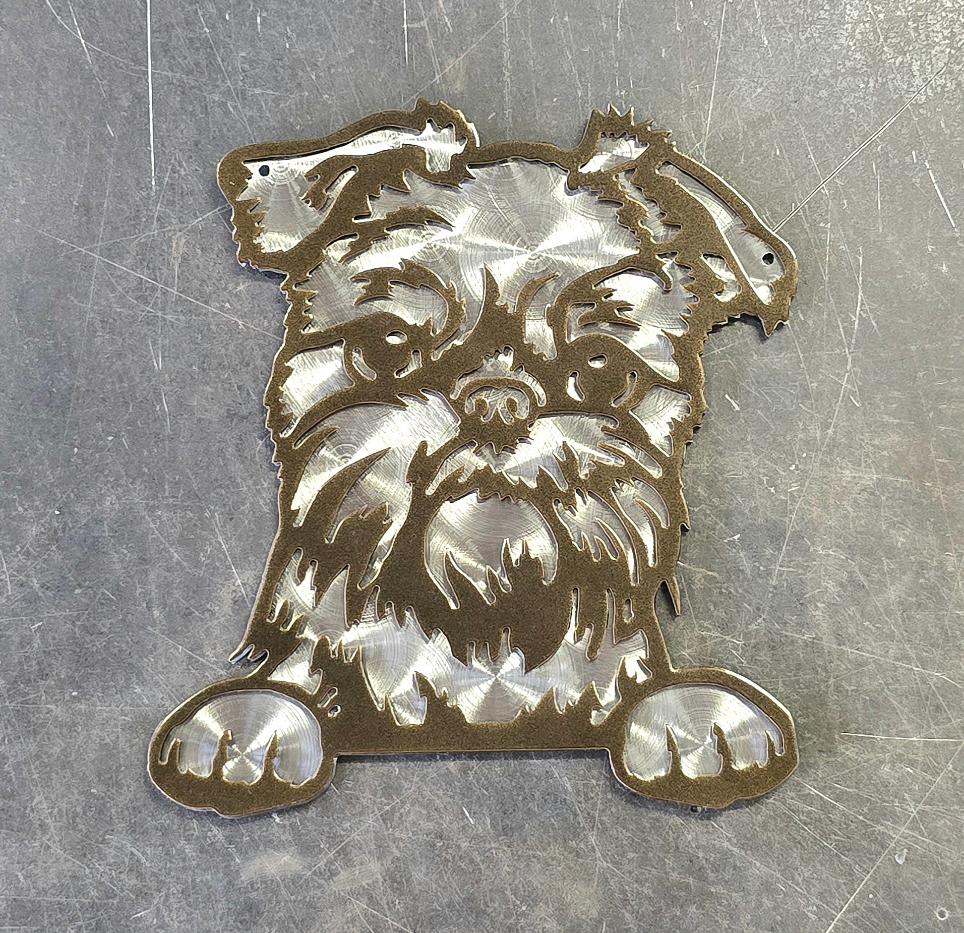 Brussels Griffon Metal Art