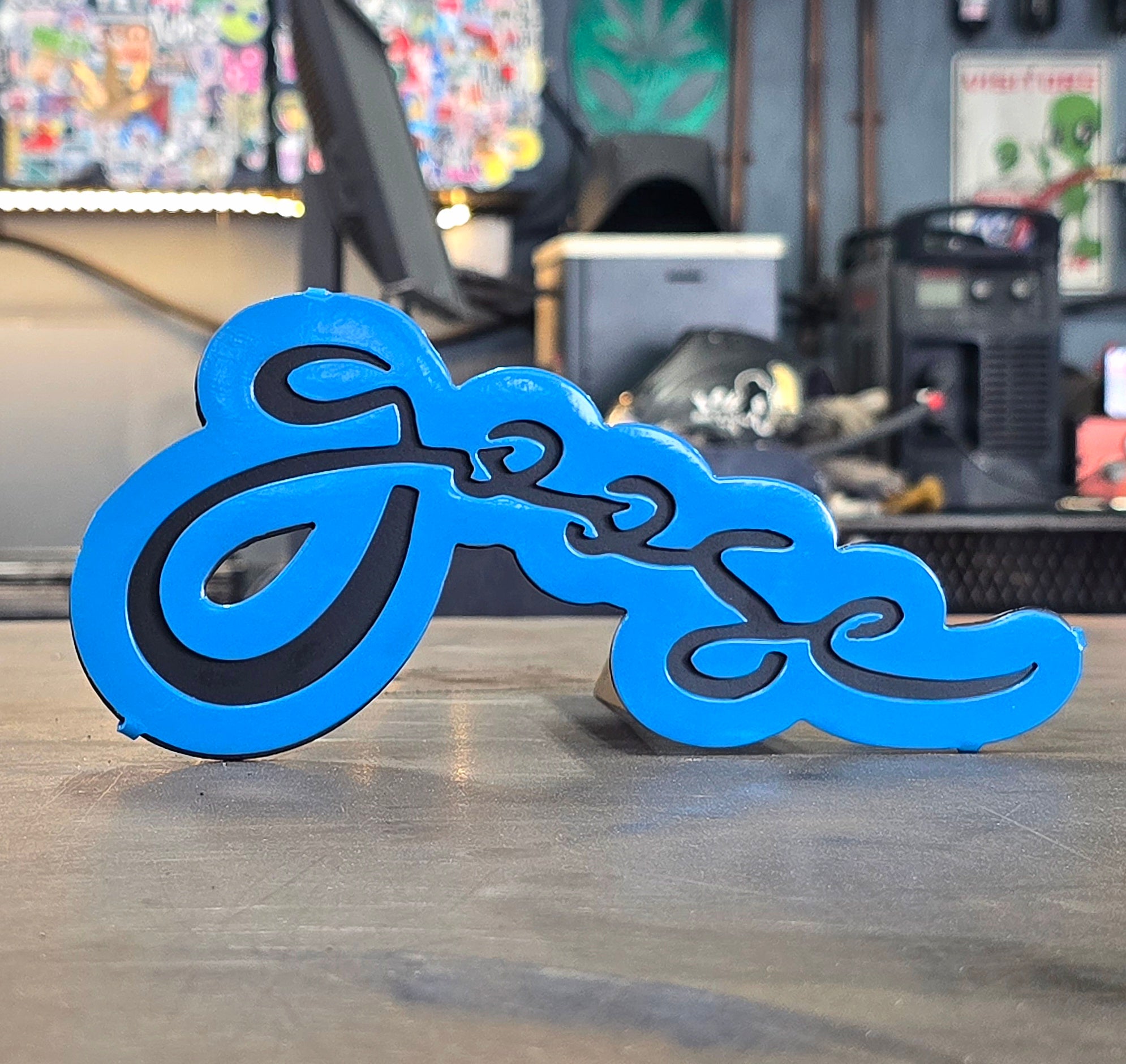 Matte Black & Sky Blue