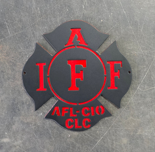 Firefighter Metal Wall Art