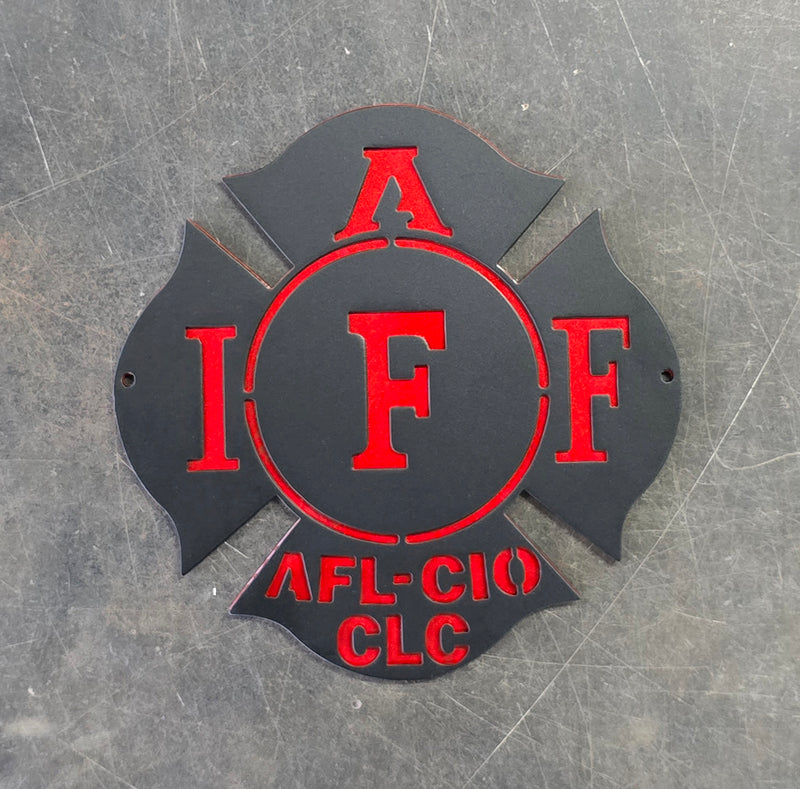Firefighter Metal Art