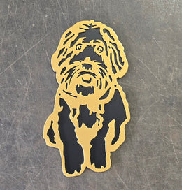 Golden Doodle Metal Wall Art