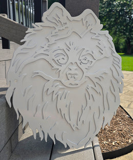 Pomeranian Metal Wall Art