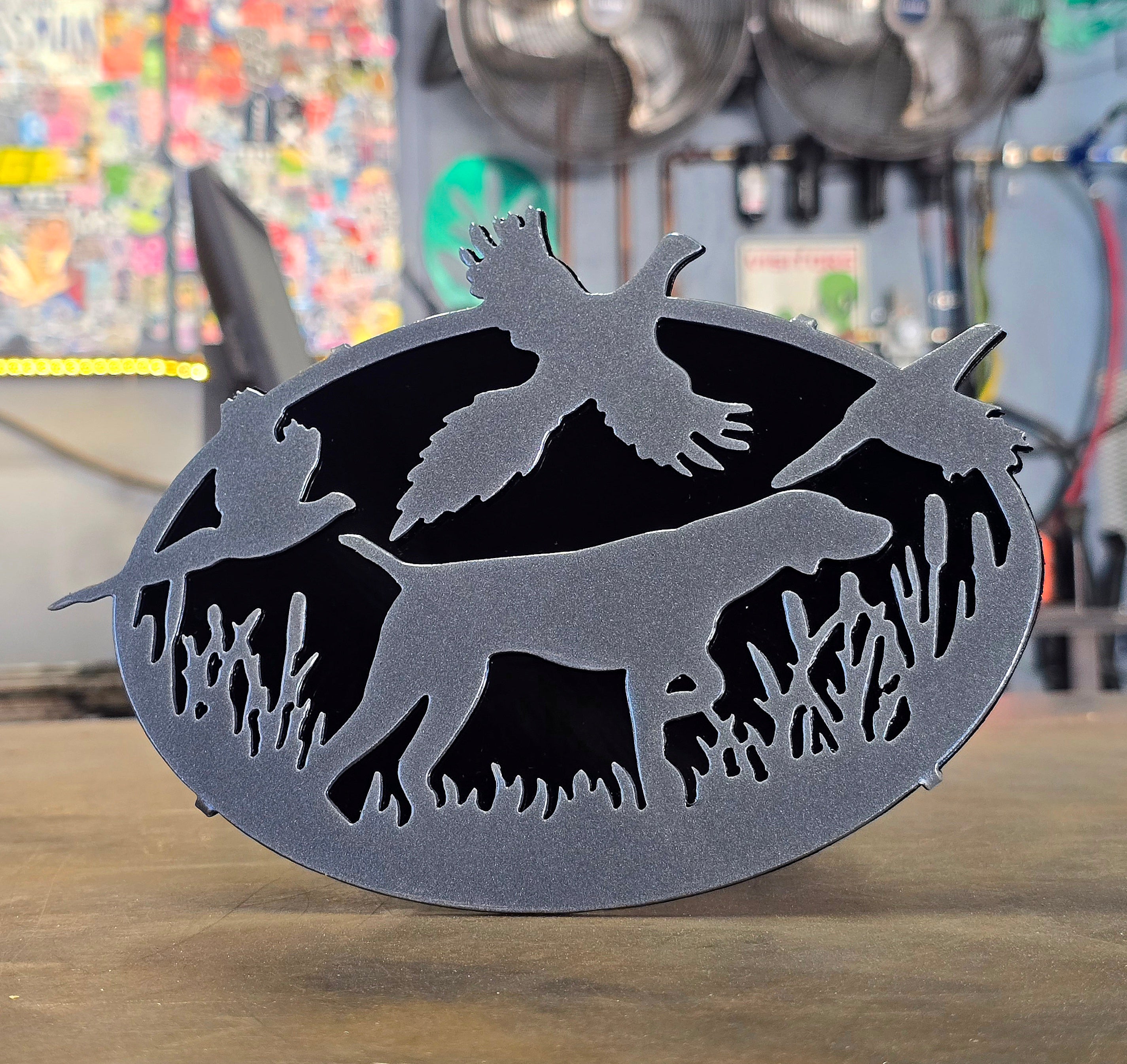 German Shorthaired Pointer & Pheasants Hitch Cover