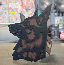 Belgian Malinois Metal Hitch Cover