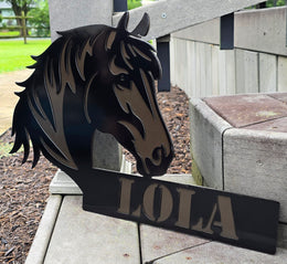 Horse Personalized Metal Sign