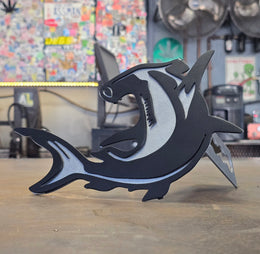 Hammerhead Shark Metal Hitch Cover