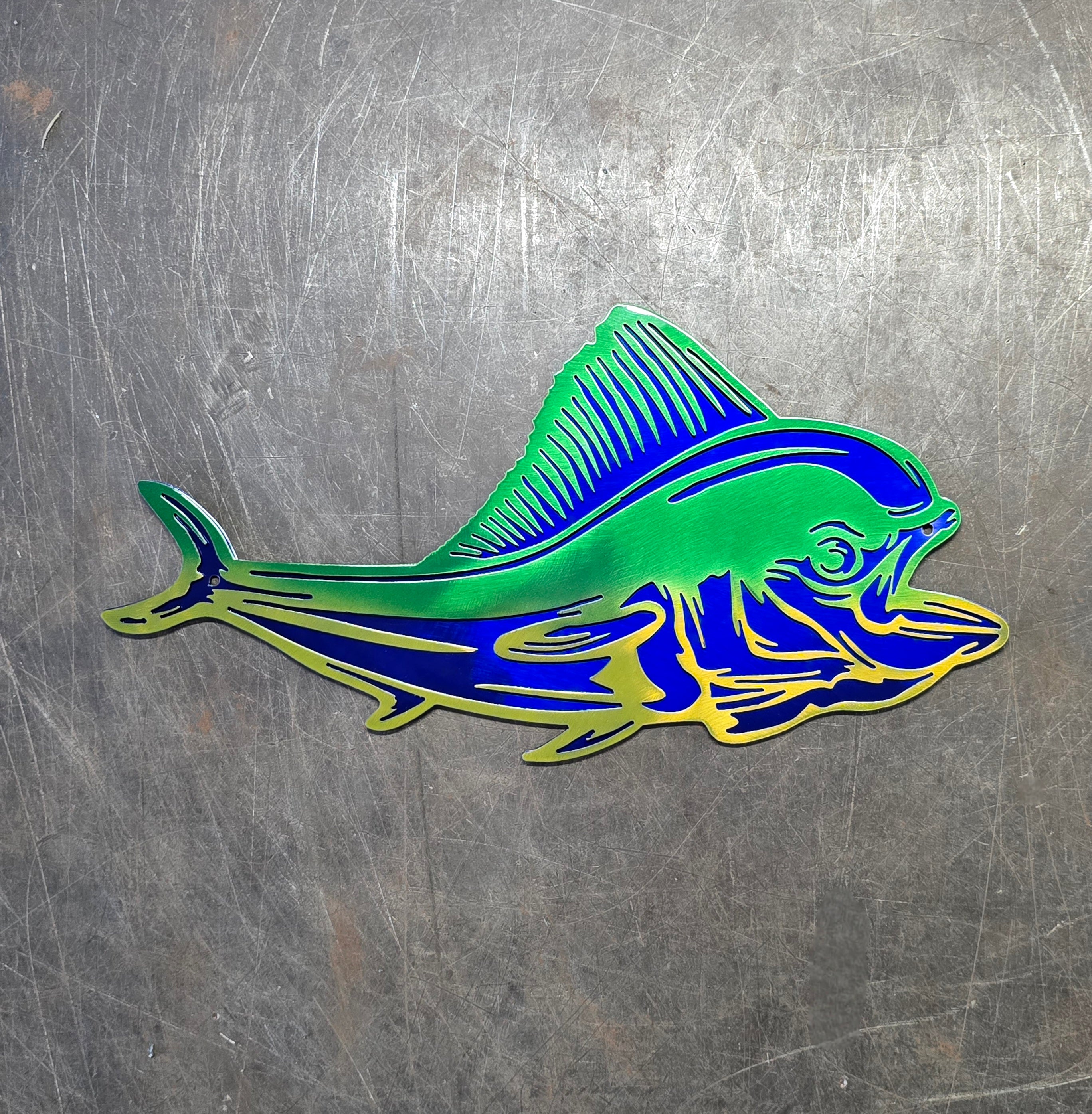 Mahi Mahi Metal Art