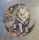 Keeshond "On The Moon" Metal Art