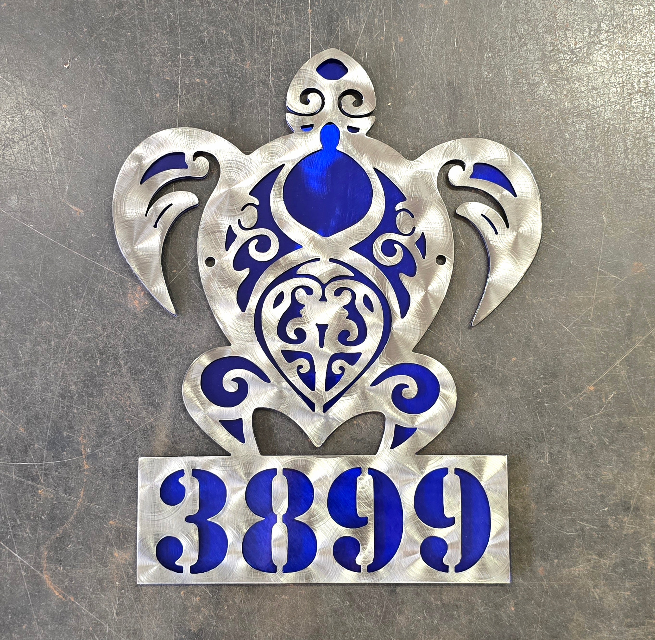 Sea Turtle Metal Art