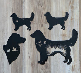 Black dog silhouettes by Elite Metalworking