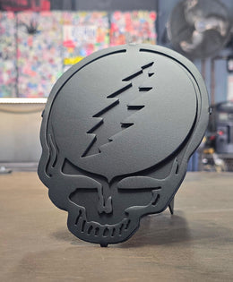 Stealie Metal Hitch Cover made from powder coated steel
