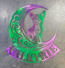 Chihuahua Moon Metal Wall Art