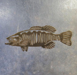 Smallmouth Bass Metal Wall Art
