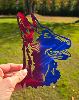 Belgian Malinois Metal Wall Art