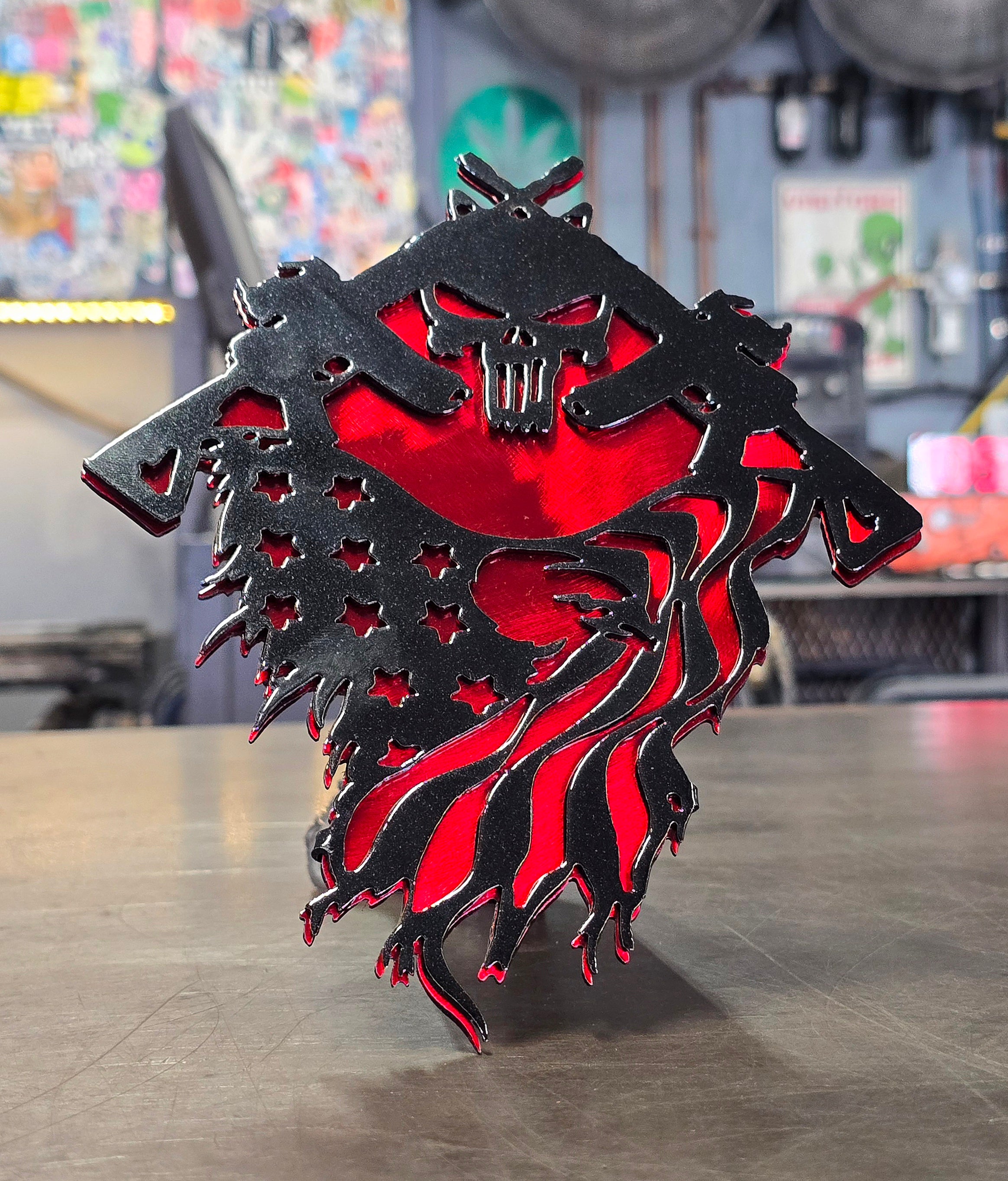 Red Candy & Black Metallic