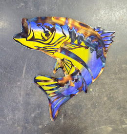 Largemouth Bass Metal Wall Art