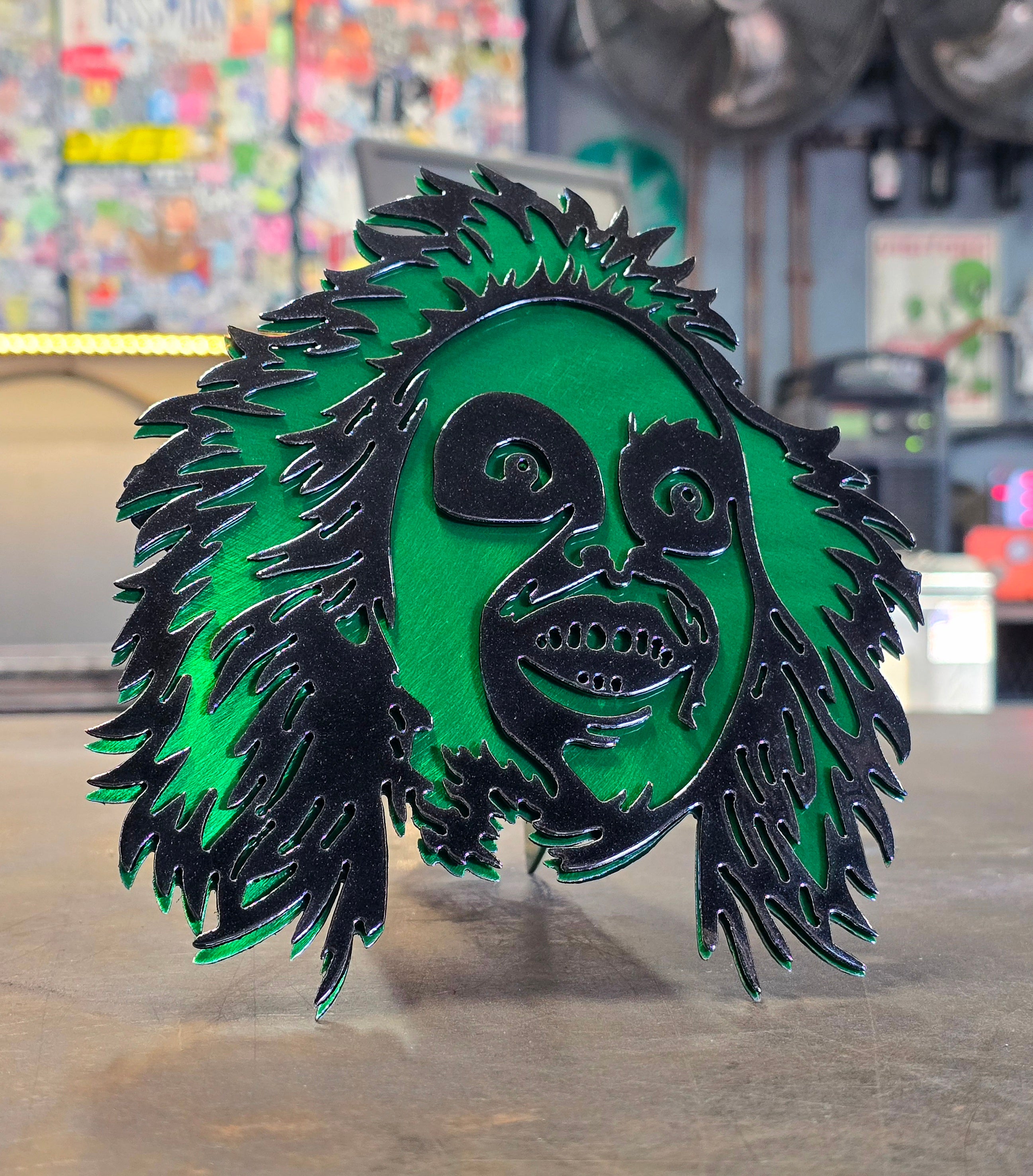 Black Metallic & Green Candy