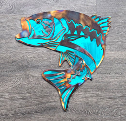 Largemouth Bass Metal Wall Art