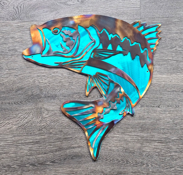 Largemouth Bass Metal Wall Art
