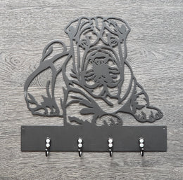 Shar Pei Key & Leash Hanger