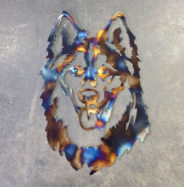 Husky Metal Wall Art