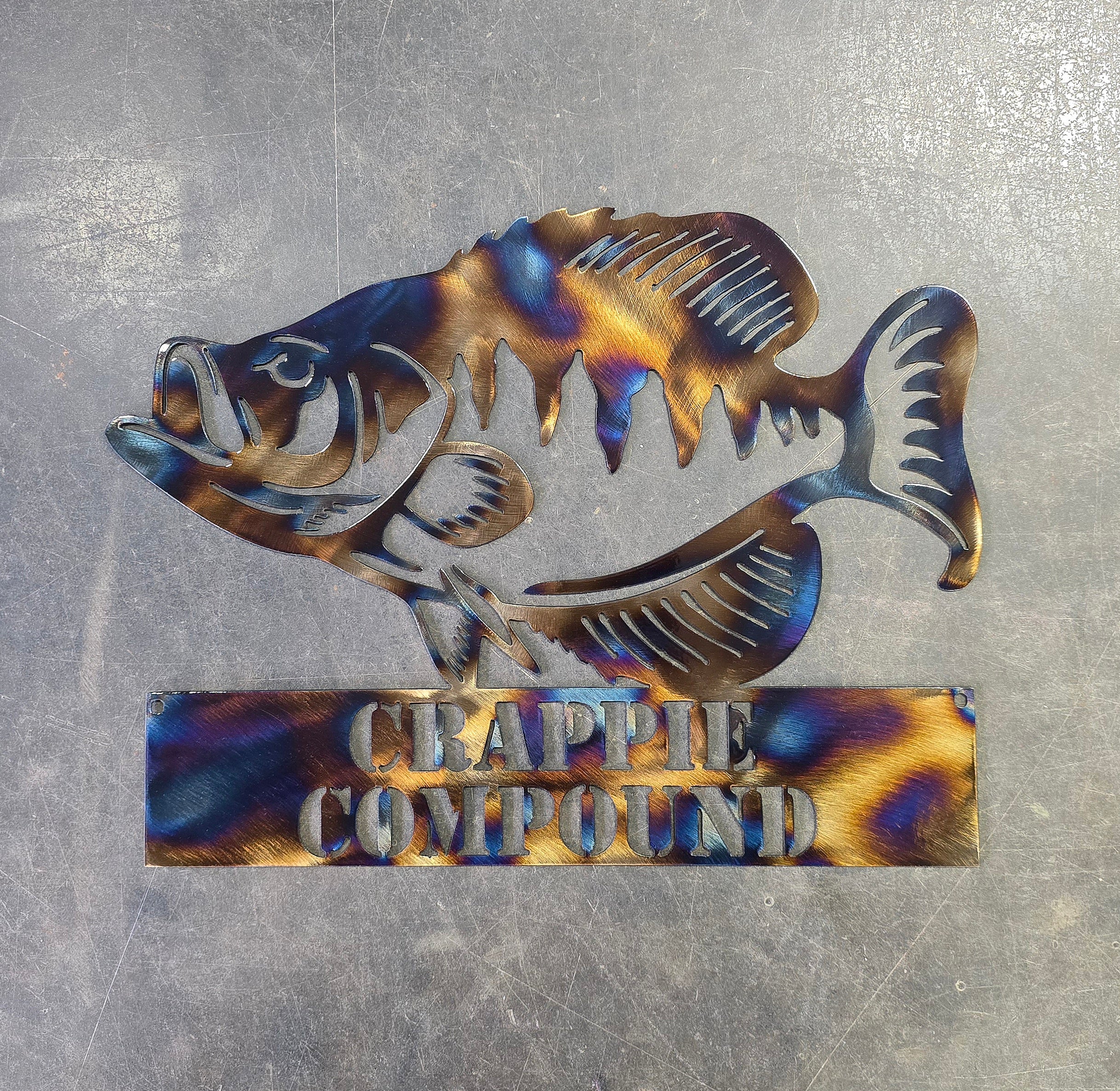 Crappie Metal Art