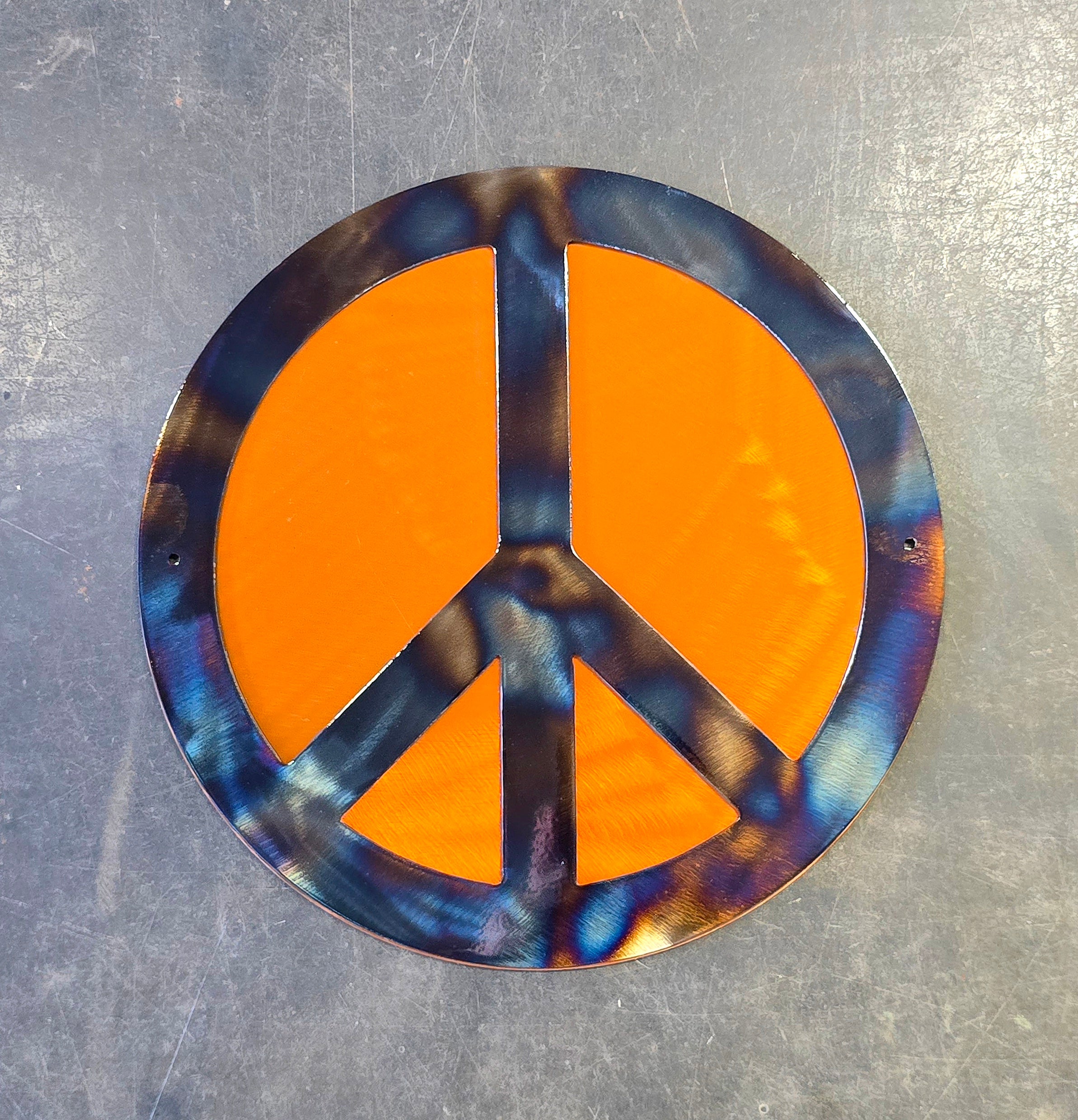 Peace Sign Metal Art