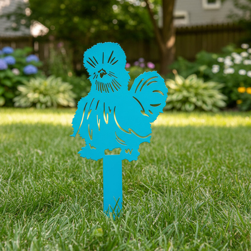 Silkie Chicken Lawn & Garden Stake