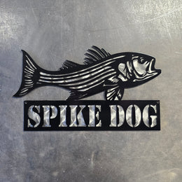 Striped Bass (Rockfish) Metal Wall Art