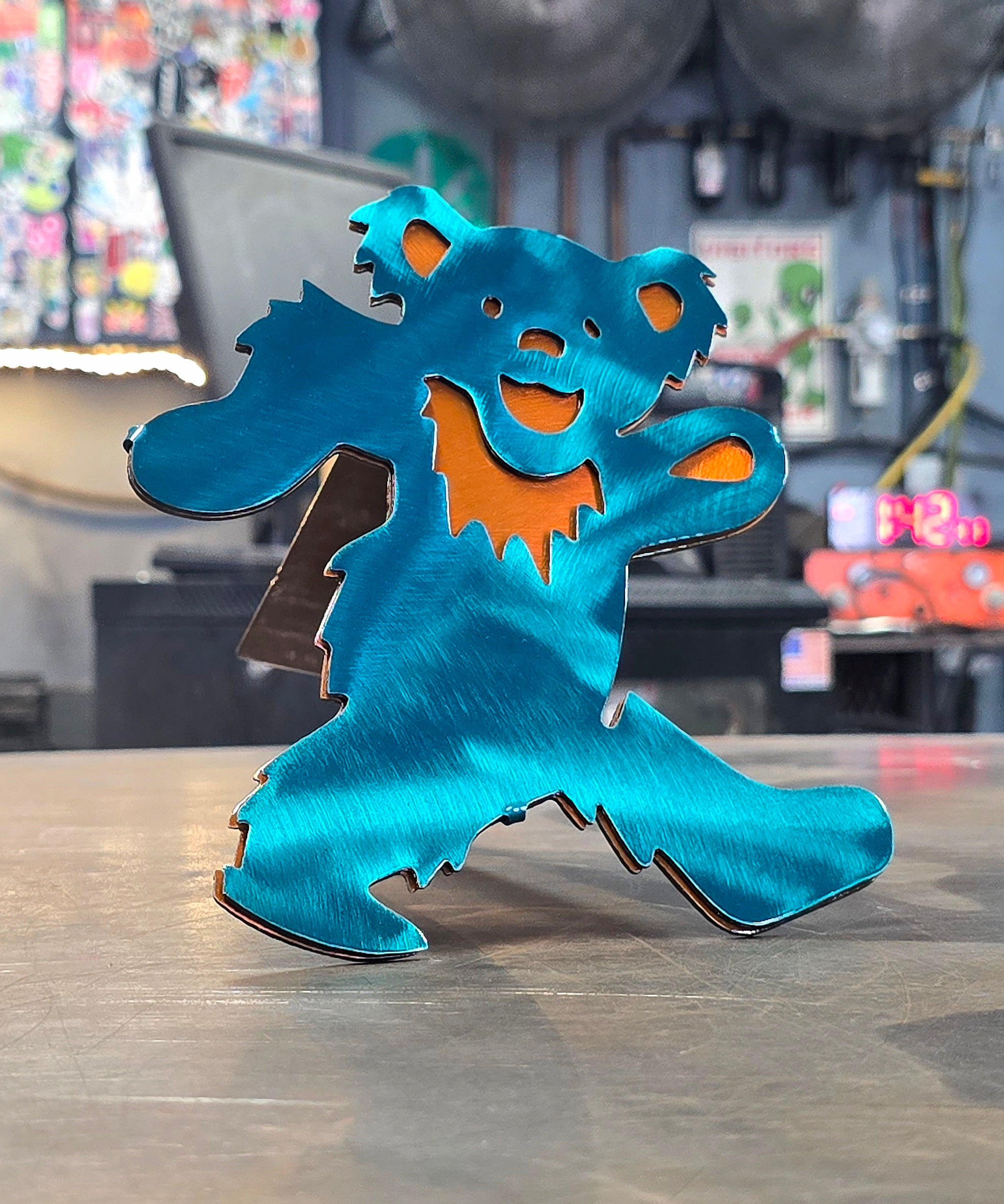 Dancing Bear Metal Hitch Cover