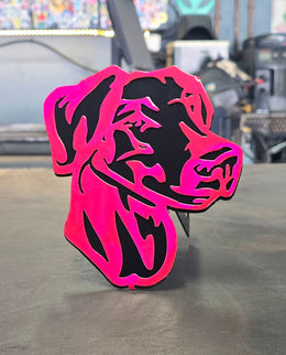 Doberman Pinscher Metal Hitch Cover