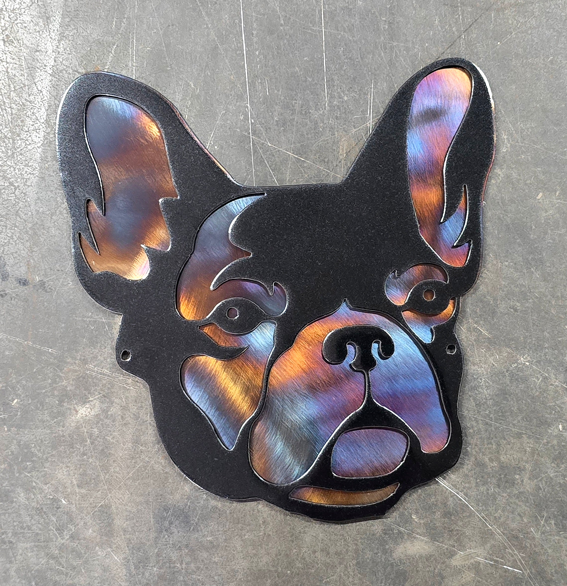 French Bulldog Metal Wall Art #2